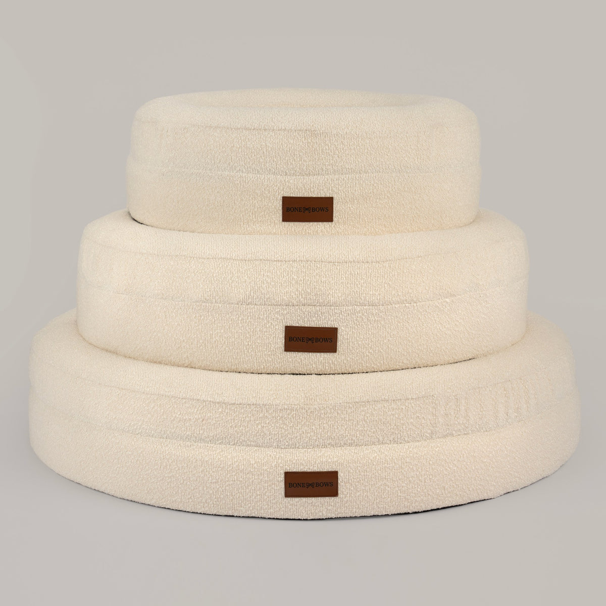 The Cocoon in Small, Medium and Large, stacked